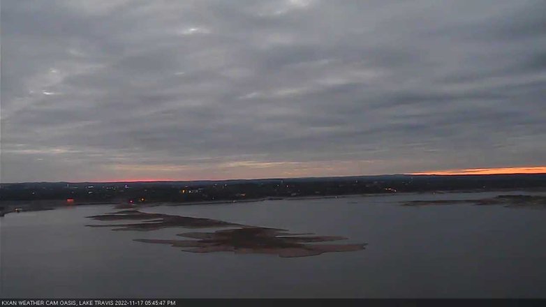 Lake Travis webcam, November 17, 2022 5:45 PM CT