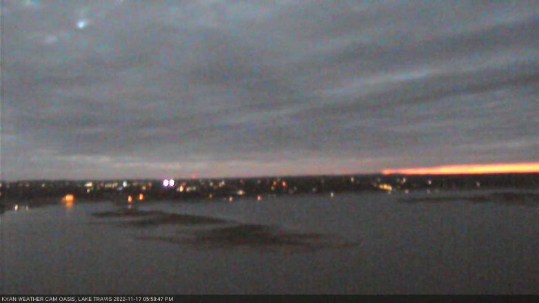 Lake Travis webcam, November 17, 2022 6:00 PM CT
