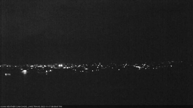Lake Travis webcam, November 17, 2022 7:00 PM CT
