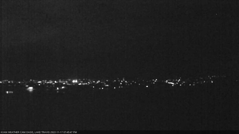 Lake Travis webcam, November 17, 2022 7:45 PM CT