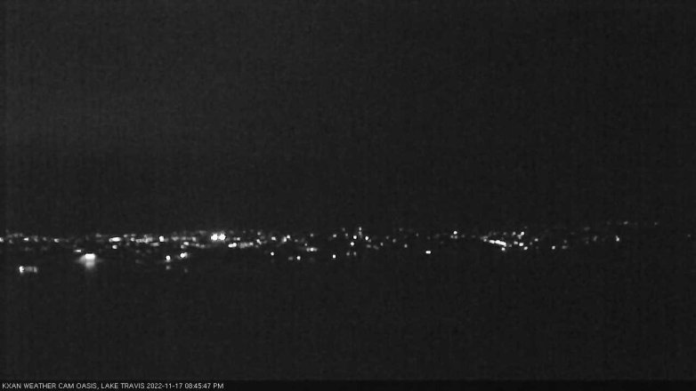 Lake Travis webcam, November 17, 2022 8:45 PM CT