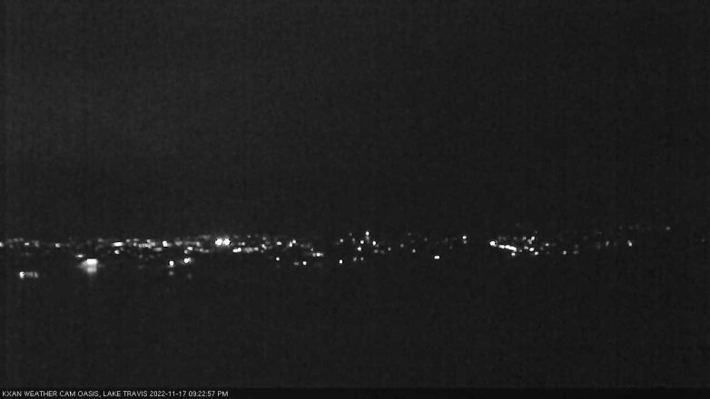 Lake Travis webcam, November 17, 2022 9:25 PM CT
