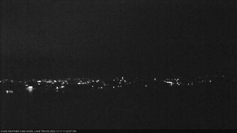 Lake Travis webcam, November 17, 2022 11:25 PM CT