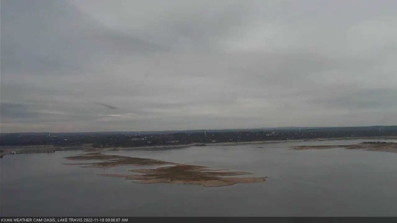 Lake Travis webcam, November 18, 2022 9:00 AM CT