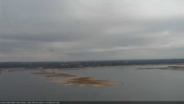 Lake Travis webcam, November 18, 2022 9:25 AM CT