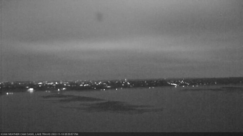 Lake Travis webcam, November 18, 2022 6:00 PM CT