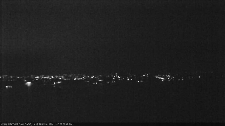 Lake Travis webcam, November 18, 2022 8:00 PM CT