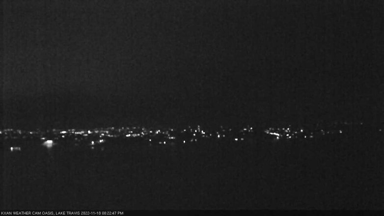 Lake Travis webcam, November 18, 2022 8:25 PM CT