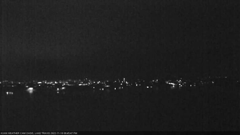 Lake Travis webcam, November 18, 2022 8:45 PM CT