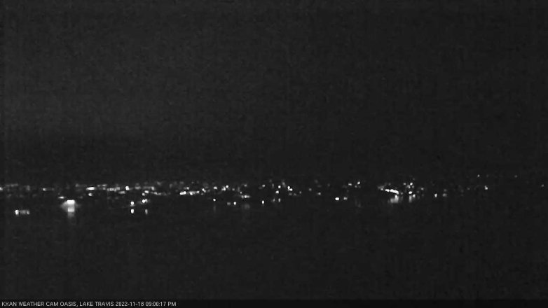 Lake Travis webcam, November 18, 2022 9:00 PM CT