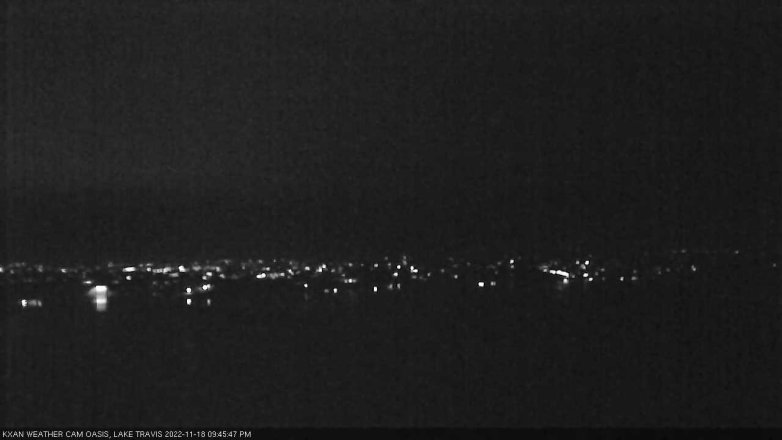 Lake Travis webcam, November 18, 2022 9:45 PM CT