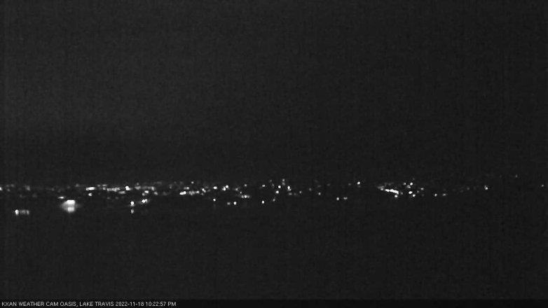 Lake Travis webcam, November 18, 2022 10:25 PM CT