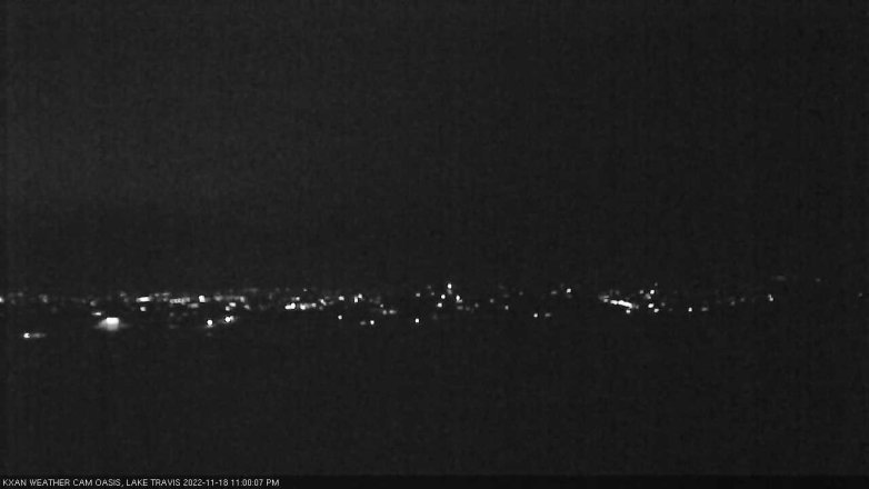 Lake Travis webcam, November 18, 2022 11:00 PM CT