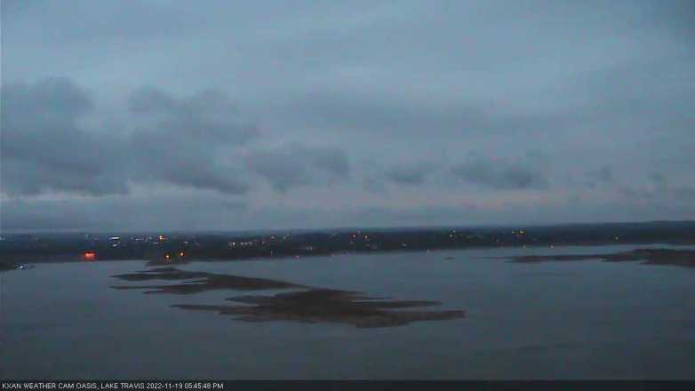 Lake Travis webcam, November 19, 2022 5:45 PM CT