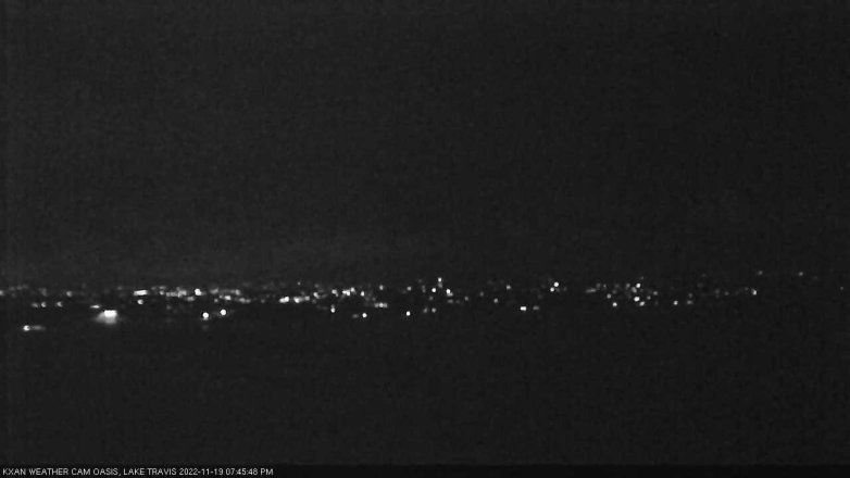 Lake Travis webcam, November 19, 2022 7:45 PM CT