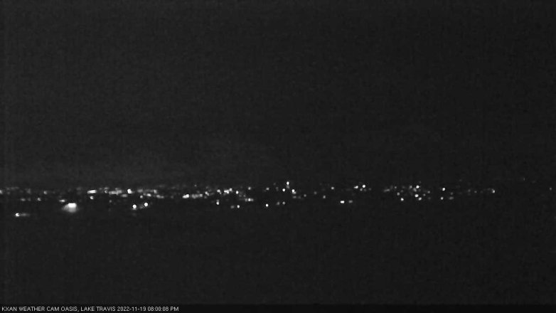 Lake Travis webcam, November 19, 2022 8:00 PM CT