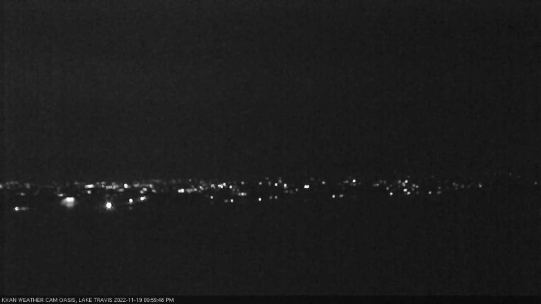 Lake Travis webcam, November 19, 2022 10:00 PM CT