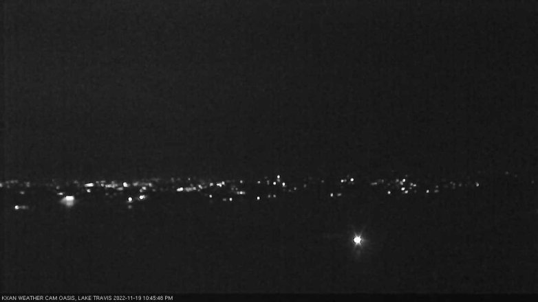 Lake Travis webcam, November 19, 2022 10:45 PM CT