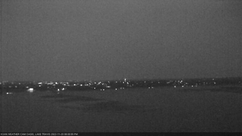 Lake Travis webcam, November 20, 2022 6:00 PM CT