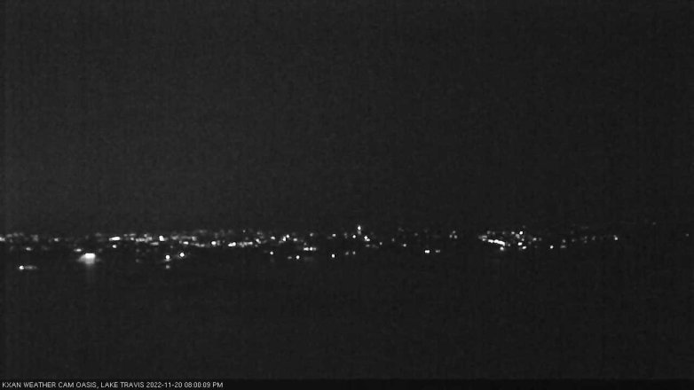 Lake Travis webcam, November 20, 2022 8:00 PM CT
