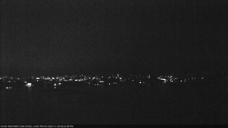 Lake Travis webcam, November 20, 2022 8:25 PM CT
