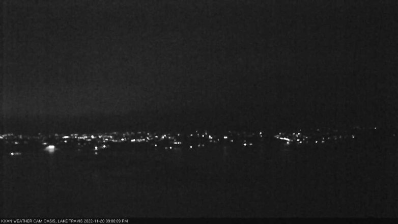 Lake Travis webcam, November 20, 2022 9:00 PM CT