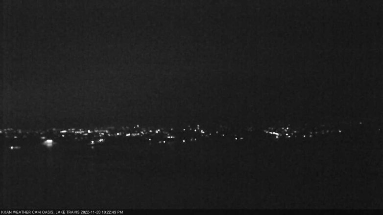 Lake Travis webcam, November 20, 2022 10:25 PM CT