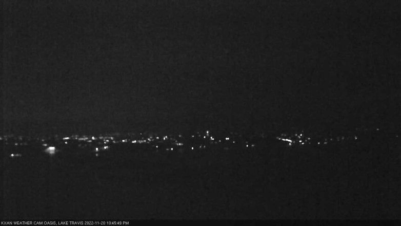 Lake Travis webcam, November 20, 2022 10:45 PM CT