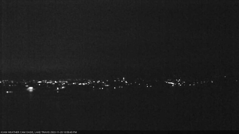 Lake Travis webcam, November 20, 2022 11:00 PM CT