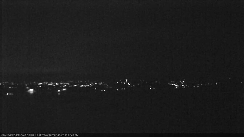 Lake Travis webcam, November 20, 2022 11:25 PM CT