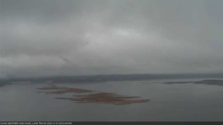 Lake Travis webcam, November 21, 2022 3:25 PM CT