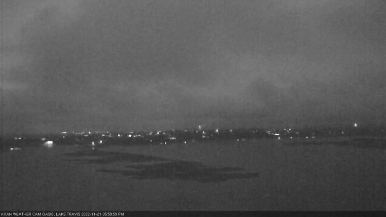 Lake Travis webcam, November 21, 2022 6:00 PM CT