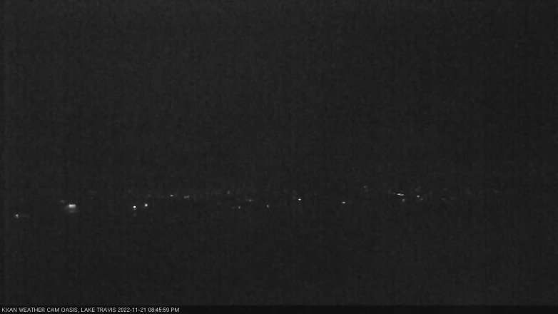 Lake Travis webcam, November 21, 2022 8:45 PM CT