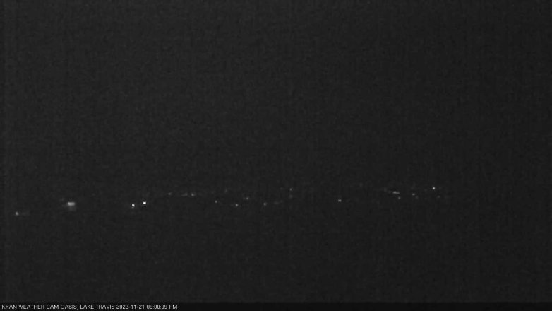 Lake Travis webcam, November 21, 2022 9:00 PM CT