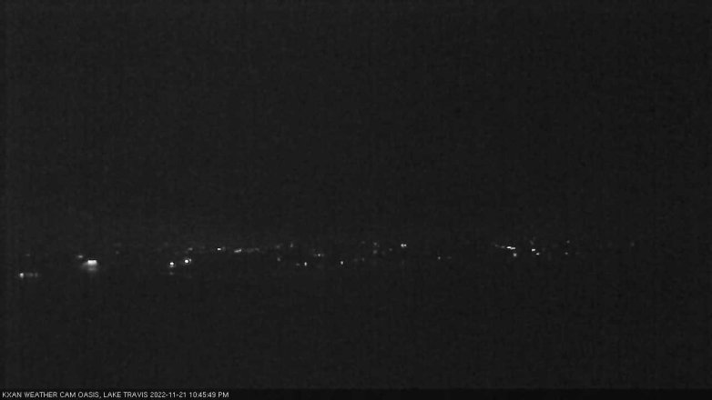 Lake Travis webcam, November 21, 2022 10:45 PM CT
