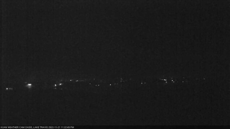 Lake Travis webcam, November 21, 2022 11:25 PM CT