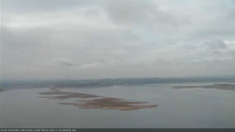 Lake Travis webcam, November 22, 2022 9:45 AM CT