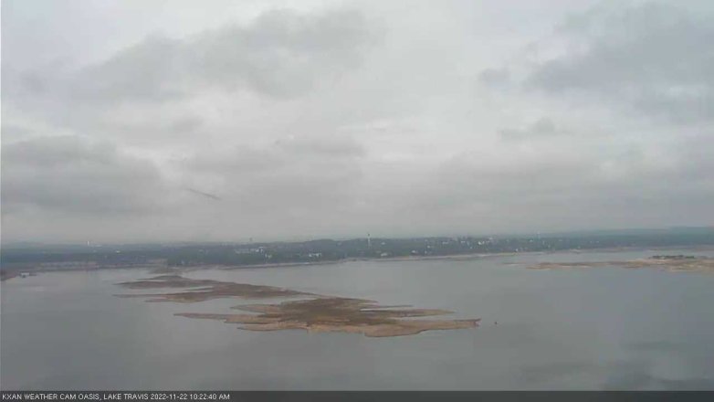 Lake Travis webcam, November 22, 2022 10:25 AM CT