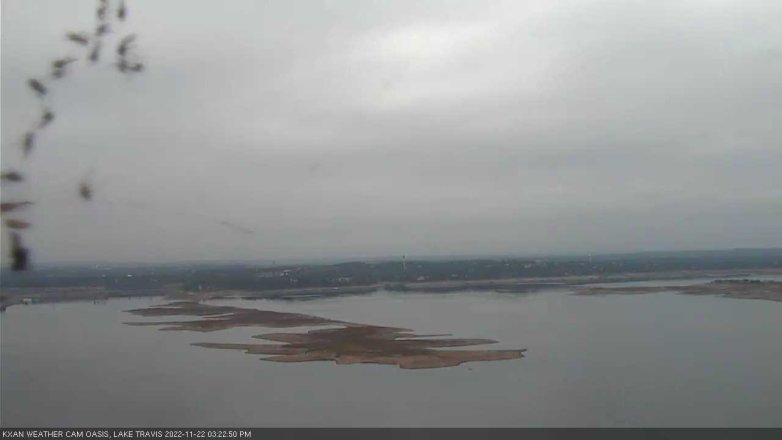 Lake Travis webcam, November 22, 2022 3:25 PM CT