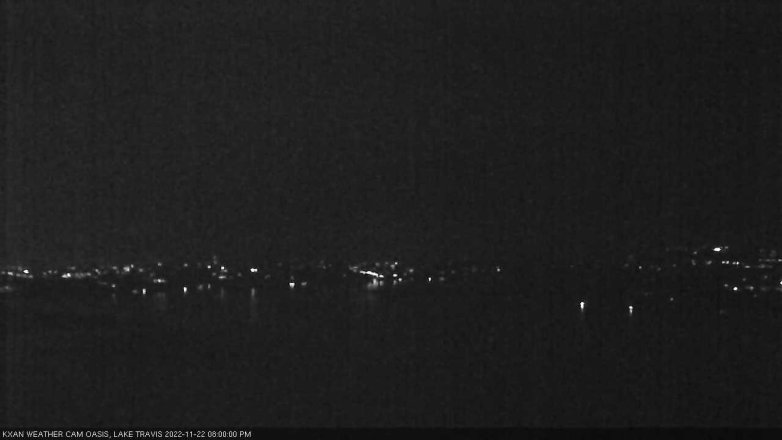 Lake Travis webcam, November 22, 2022 8:00 PM CT