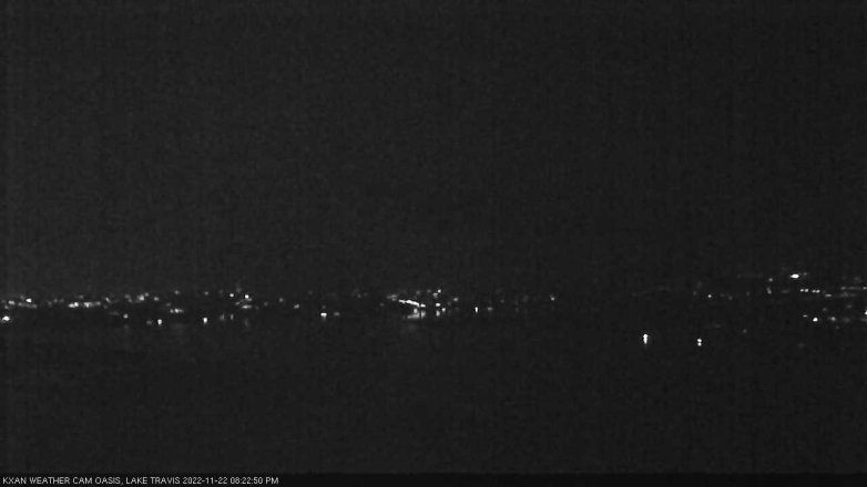 Lake Travis webcam, November 22, 2022 8:25 PM CT