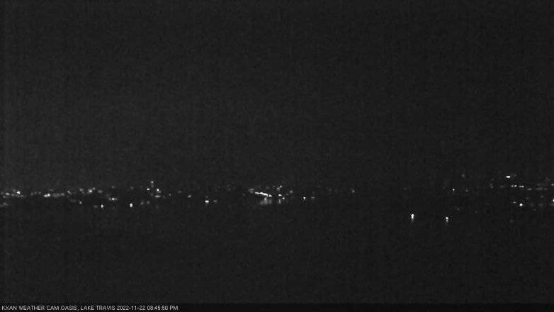 Lake Travis webcam, November 22, 2022 8:45 PM CT