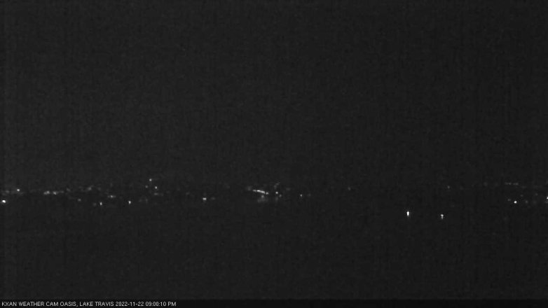 Lake Travis webcam, November 22, 2022 9:00 PM CT