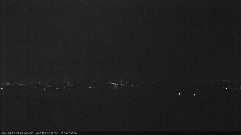 Lake Travis webcam, November 22, 2022 9:25 PM CT