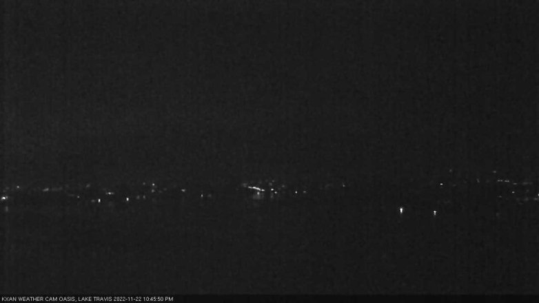 Lake Travis webcam, November 22, 2022 10:45 PM CT