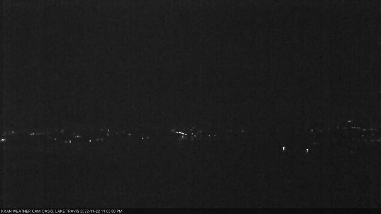 Lake Travis webcam, November 22, 2022 11:00 PM CT