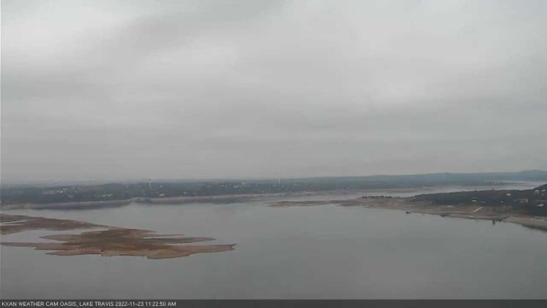 Lake Travis webcam, November 23, 2022 11:25 AM CT
