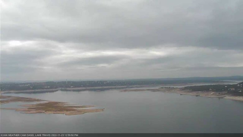 Lake Travis webcam, November 23, 2022 1:00 PM CT