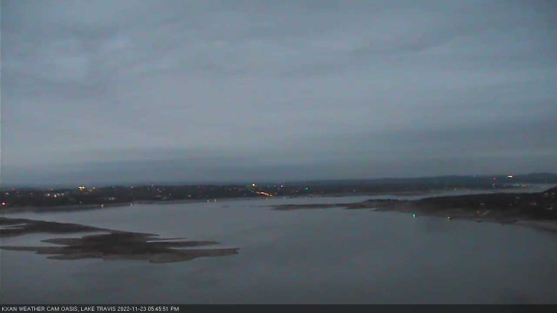 Lake Travis webcam, November 23, 2022 5:45 PM CT