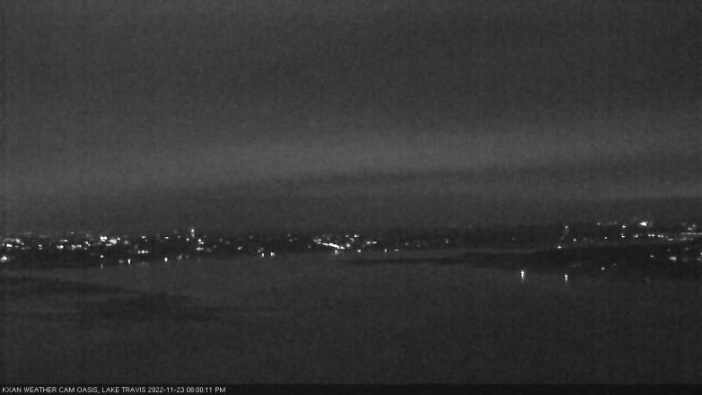 Lake Travis webcam, November 23, 2022 6:00 PM CT